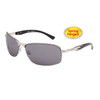 Wholesale Xsportz™ Sports Sunglasses - Style # XS609 Silver/Black