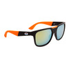 Bulk California Classics Sunglasses - Style #DE733 Black/Orange with Yellow Flash Mirror