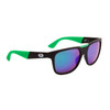 Bulk California Classics Sunglasses - Style #DE733 Black/Green with Green Flash Mirror