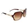 Wholesale Designer Sunglasses by the Dozen- Style # DE722 Brown w/Gold