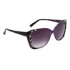 Wholesale Cat Eye Sunglasses with Rhinestones  - Style # DI603 Lavender Frame Color