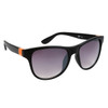 DE™ Designer Eyewear Wholesale Sunglasses - Style # DE725 Matte Black Orange Logo