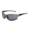Xsportz™Wholesale Sports Sunglasses - Style # XS607 Silver w/Black Flames