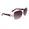 Diamond™ Rhinestone Sunglasses by the Dozen - Style # DI144 Purple/Silver