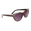 Wholesale Cat Eye Sunglasses - Style # DI142 Maroon