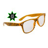 Glow In The Dark Sunglasses - Zebra Print California Classics - Style # 8001 Orange