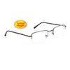 Bi-Focal Reading Glasses with Spring Hinge R9000 Gun Metal