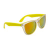 California Classics Sunglasses 8029 Yellow with Gold Flash Mirror Lens