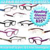 Reading Glasses Package Deal ~ SPRD1 (12 pcs.) Assorted Styles