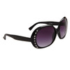 Animal Print Rhinestone Sunglasses 8229 Gloss Black