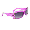 Fashion Sunglasses with Multi-Colored Rhinestones 8230 Purple