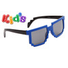 Wholesale Kid's Pixel Sunglasses - 8105 Blue