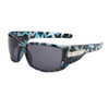 Xsportz™ Wholesale Sport Sunglasses - Style # XS7003  Black/Blue Camo