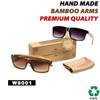 Men's Bamboo Wood Temple Sunglasses - Style #W8001 