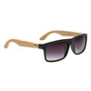 Wholesale Hand Made Sunglasses - Bamboo Wood W8001 Black