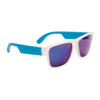 Frosted Mirrored Sunglasses Wholesale - Style #865 Blue with Blue Flash Mirror