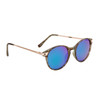Wholesale Women's Mirrored Sunglasses - Style #855 Green w/Blue-Green Flash Mirror