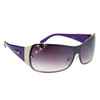 Diamond™ Eyewear Rhinestone Designer Sunglasses - Style #DI153 Purple