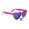 Wholesale Heart Sunglasses - Style #6078 Purple with Blue Flash Mirror