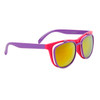 Flip Up California Classics Sunglasses in Bulk - Style #35714 Magenta/Purple with Red-Gold Flash Mirror