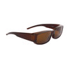 Polarized Wholesale Over Glasses Sunglasses - Style #36921 Brown/Amber