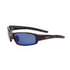 Xsportz™ Wholesale Sport Sunglasses - Style #XS152 Gloss Black w/Blue Revo