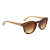 Hand Made Fashion Bamboo Wood Sunglasses - Style #W8007 Tortoise w/Gold Revo