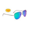 Mirror Aviator Sunglasses - Style #6112 Blue/Green