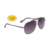 Aviators by the Dozen - Style #6105 Spring Hinge Dark Silver with Smoke Lens