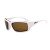 Men's Polarized Xsportz ™ Sunglasses - Style #XS618 Foam Padded White with Amber Lens