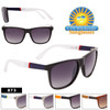 Square Textured Temple Sunglasses - Style #873 