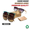 California Classics Bamboo Wood Temples - Style #W8004 (Assorted Colors) (12 pcs.)