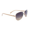 Designer Aviator Sunglasses - Style #6106 Gradient Dark Amber Lens