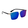 Mirrored Sunglasses - Style #8266 Black/Blue-Green Revo