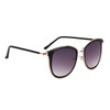 Mirrored Women's Retro Sunglasses - Style #8264 Black
