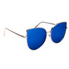 Fashion Sunglasses in Bulk  - Style #6167 Silver/Blue