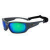 Xsportz™ Padded Sports Sunglasses XS8000 Grey/Green-Blue