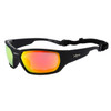 Xsportz™ Padded Sports Sunglasses XS8000 Black/Red-Orange