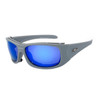 Xsportz™ Padded Sports Sunglasses XS8001 Gray/Blue Revo