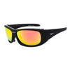 Xsportz™ Padded Sports Sunglasses XS8001 Black/Orange Revo