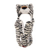 White Tiger Long Arm Animal Hat A130