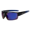 Xsportz™ Bulk Sports Sunglasses XS8003-Black/Blue with Blue Revo Lenses
