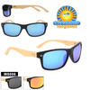 Stylish Bamboo and Recycled plastic sunglasses.  Unisex style that is perfect for everyone.