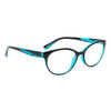 Full plastic Cat Eye style frames in Teal