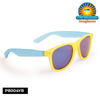 Yellow and Blue Mirrored Unisex Sunglasses - Style #P8004YB(12 pcs.)