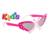 9059 Butterfly Sunglasses Magenta & Clear Frame Color