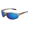XS79 Sports Sunglasses For Men Dark Silver Frame Blue Revo Lens