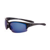 Xsportz Sports Sunglasses Wholesale - Style #XS80 Black with Blue Revo