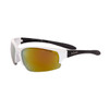 Xsportz Sports Sunglasses Wholesale - Style #XS80 White & Black with Gold Revo