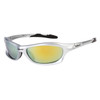 Xsportz Wholesale Sport Sunglasses XS87 Silver Frame w/Gold Revo Lens